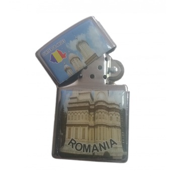 Bricheta metalica cu benzina PERSONALIZATA ROMANIA Bricheta metalica cu benzina PERSONALIZATA ROMANIA