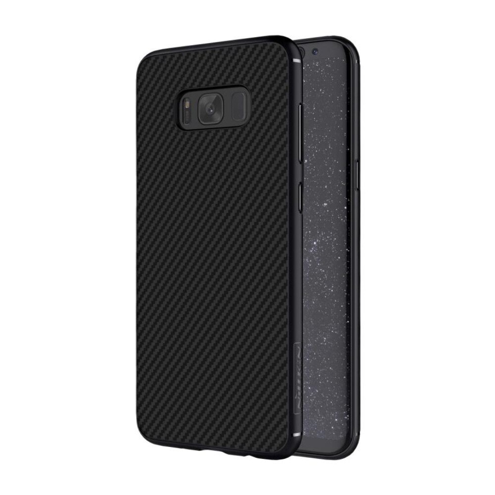 Husa carcasa spate Nillkin Synthetic Fiber pentru Samsung Galaxy S8, negru