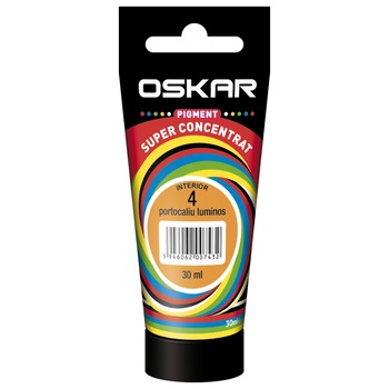 Pigment Oskar Portocaliu luminos 4, 30 ml Pigment Oskar Portocaliu luminos 4, 30 ml