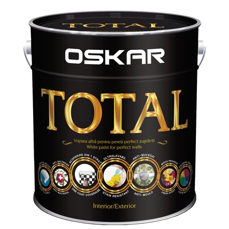 Vopsea Ultra Lavabila De Interior Oskar Total Alba 5 L Emag Ro