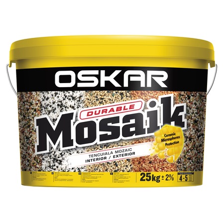 Tencuiala mozaicata pentru soclu Oskar Ceramic Mosaik 9705, 25 kg