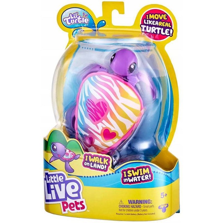 Интерактивна детска играчка, Little Live Pets, Пластмаса, 5+ години, Лилава