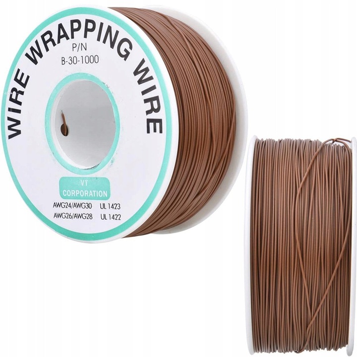 Cablu Kynar AWG, 0.25 mm, 200 m, Maro