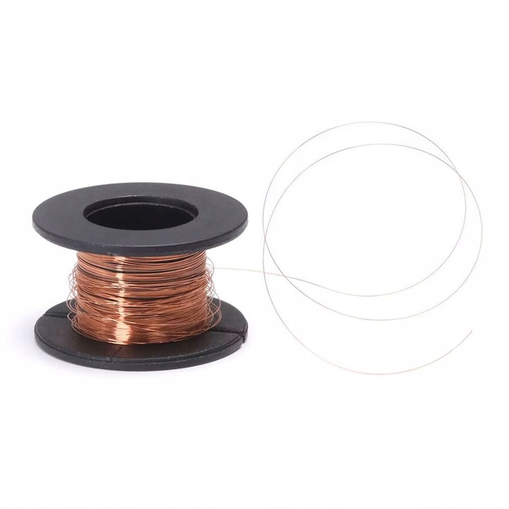 Sarma cupru de precizie pentru electronice, Rosfix, 15m x 0.1 mm