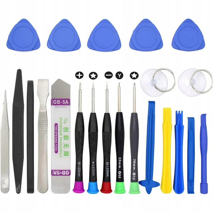 Set scule pentru reparatii smartphone-uri / tablete, Rosfix, 25 elemente, multicolor