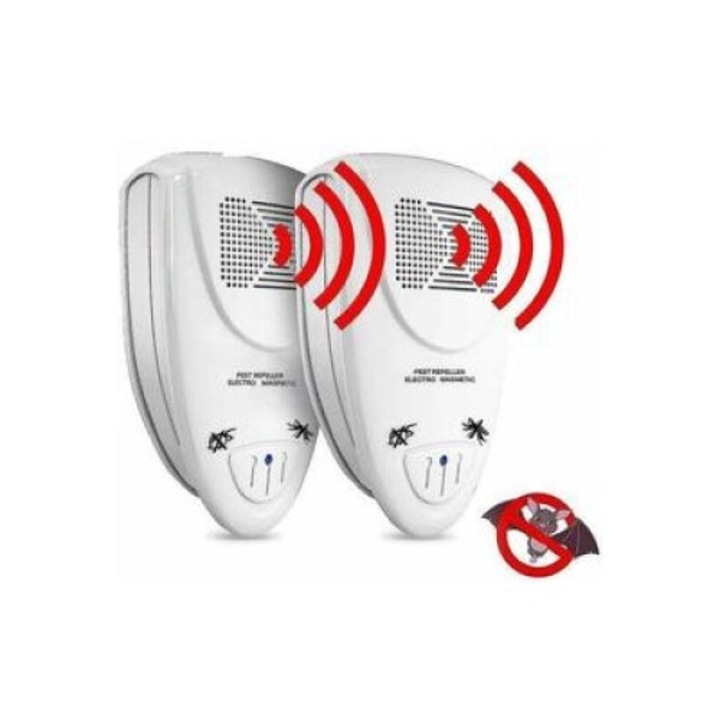 Pachet de 2 repelente cu ultrasunete pentru lilieci? Scapa de lilieci in 72 de ore.