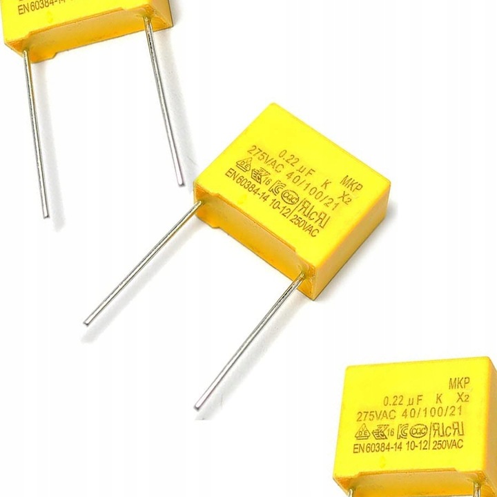 MKP X2 kondenzátor 0.47uF 310V AC polipropilén 22.5mm