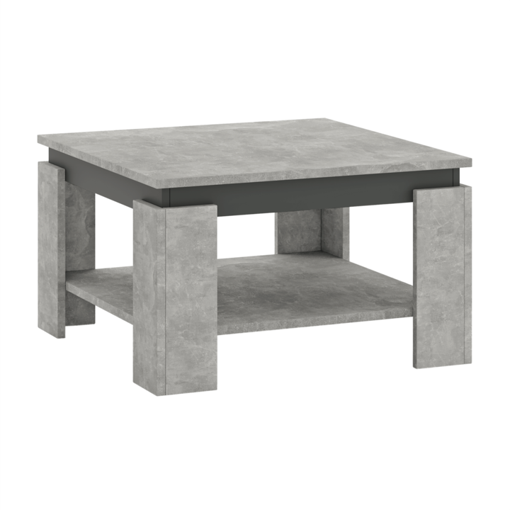 Холна маса Lejsy графитено сива HDF 68x68x41 см