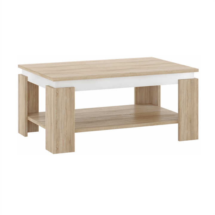 Холна маса HDF бял дъб сонома Pianini 90x60x41 см