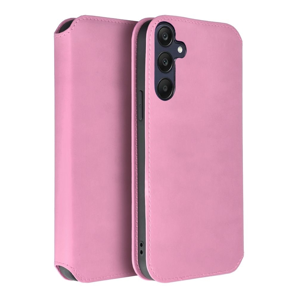 Husa pentru Samsung Galaxy A55 5G Daden Tip carte, Dual Pocket, Suport card, Functie de Stand si Inchidere Magnetica, Protectie Sporita, Roz