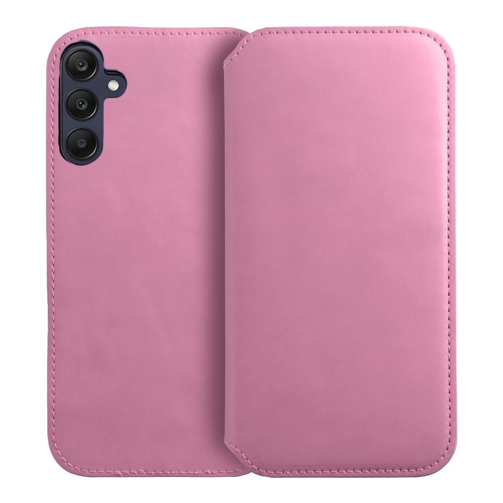 Husa pentru Samsung Galaxy A55 5G Daden Tip carte, Dual Pocket, Suport card, Functie de Stand si Inchidere Magnetica, Protectie Sporita, Roz