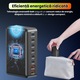 Incarcator Multiport FAVsmart GaN PRO 500W, 8-in-1 (6x USB-C PD, 2x USB-A QC3.0), Incarcare Simultana, Protectie Inteligenta, Racire Eficienta, Compact, Compatibil Laptop, Telefon si Tableta, Negru