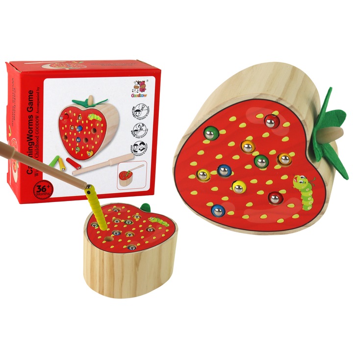 Joc educativ, LEAN TOYS, Zlap Robaczka, 16x15x7cm, multicolor