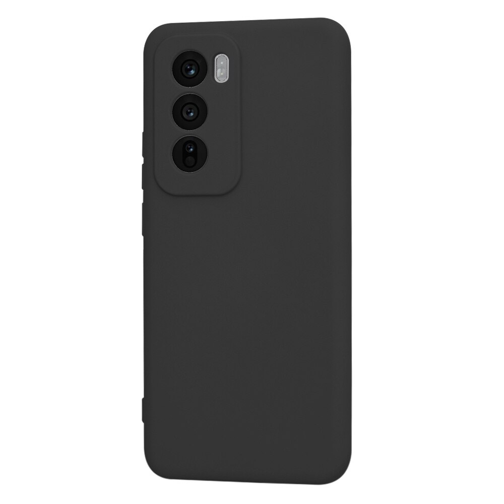 Husa din silicon pentru Oppo Reno12, Smartphosis SoftFlex, neagra