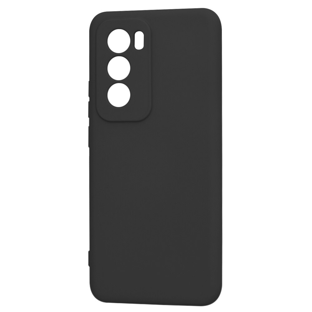 Husa din silicon pentru Oppo Reno12, Smartphosis SoftFlex, neagra
