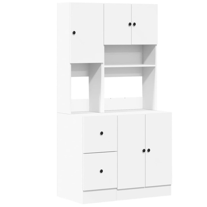 Dulap de bucatarie vidaXL, alb, 95x50x180 cm, lemn prelucrat, 50.87 kg