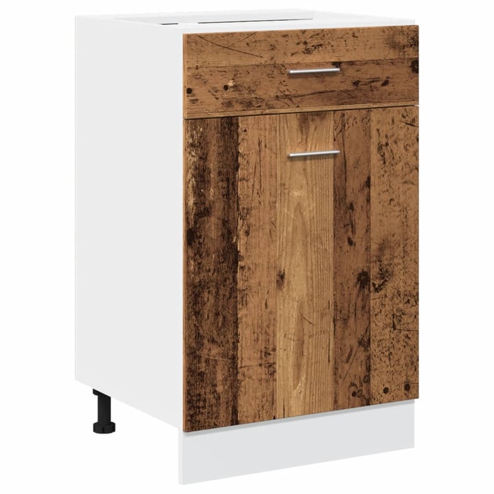 Dulap inferior cu sertar “Lyon” lemn vechi 50x46x81 vidaXL,5cm