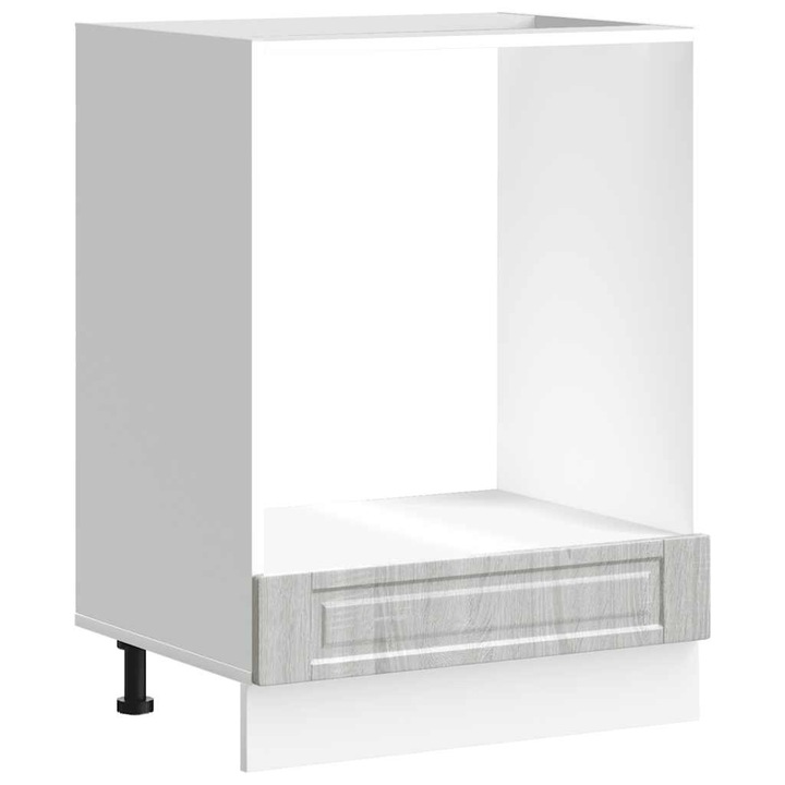 Dulap pentru cuptor „Porto” vidaXL, din lemn de prelucrat Sonoma gri, 15.7 kg