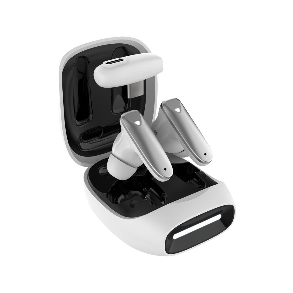 Handsfree Bluetooth Fixed Pods, TWS, Alb