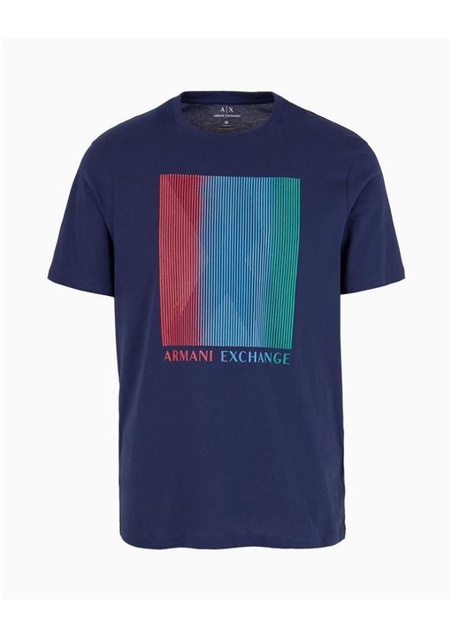 Мъжка тениска, 3DZTKB ZJH4Z 15DJ, тъмносиня, 100% памук