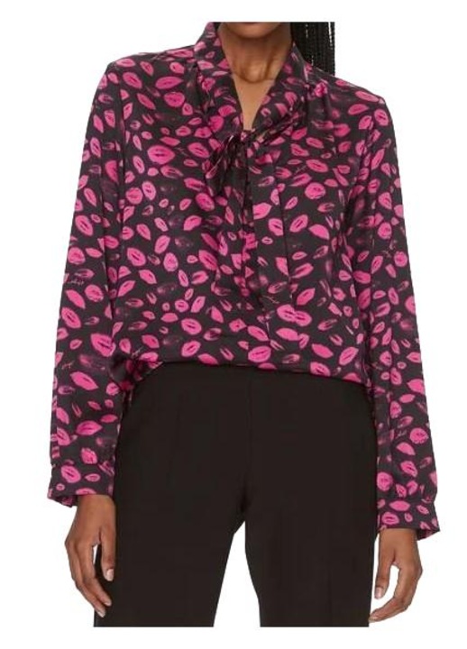 Hugo noi ing, polieszter, fekete/rozsaszin, Fekete/Rózsaszín