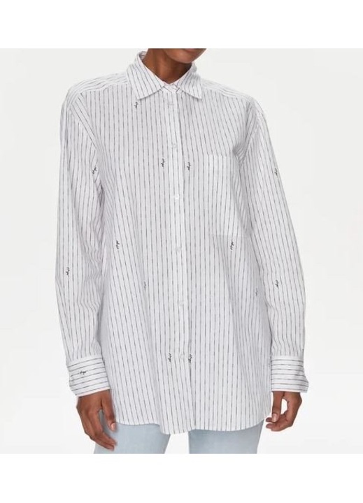 Camasa supradimensionata din bumbac, Fehér