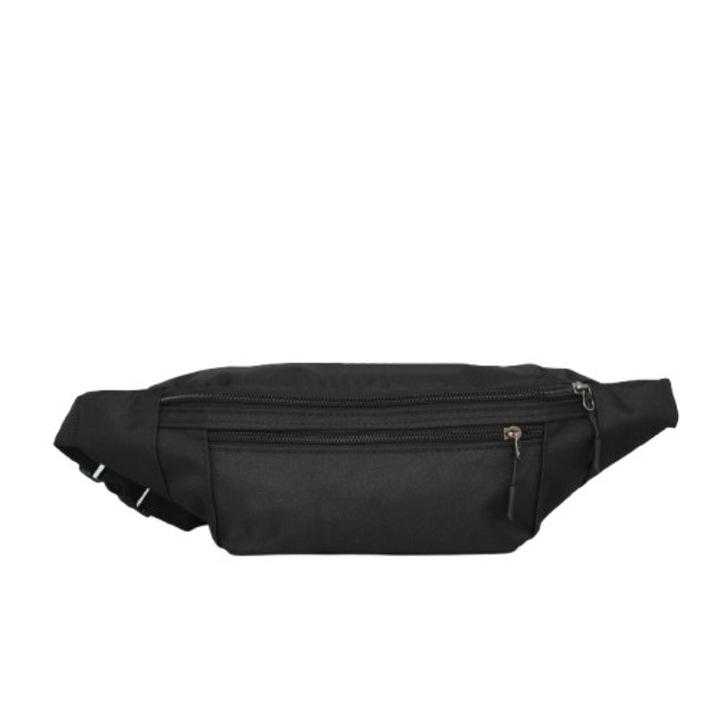 Чанта за кръст 2840-1, 30/11/8 см, Текстил, Черна