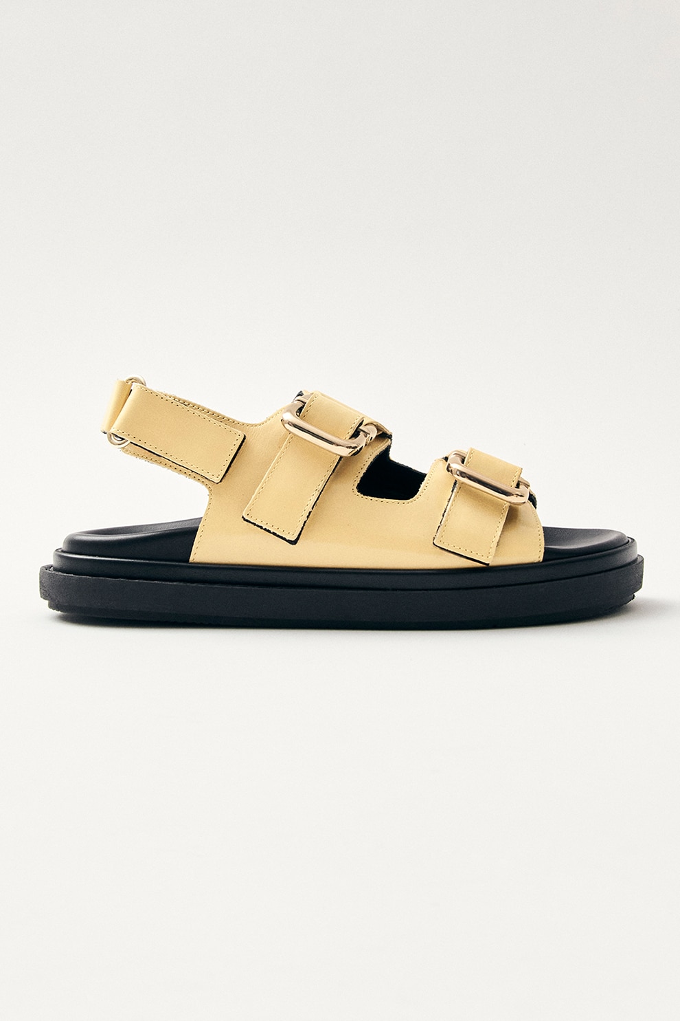 ALOHAS, Sandale de piele cu velcro Harper, Bej, 38