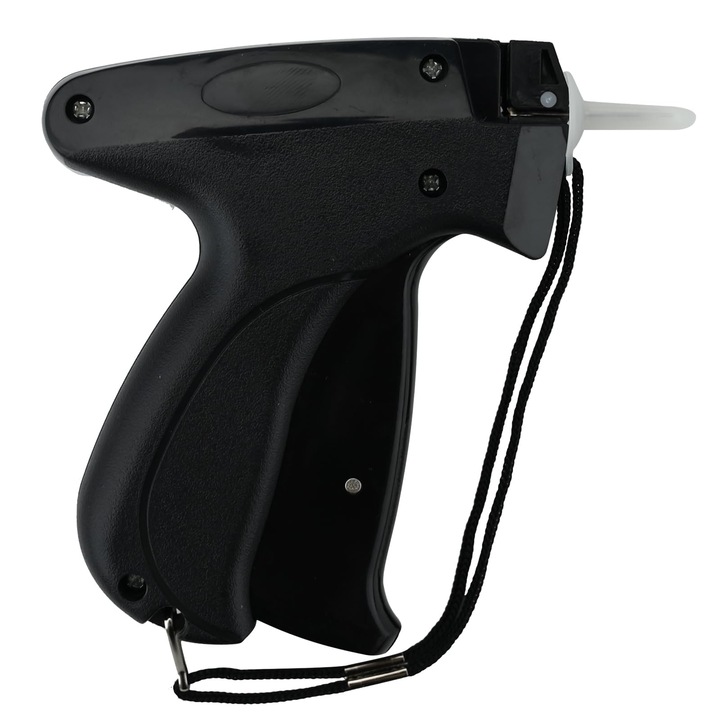 Преносим пистолет за шиене, 6 фини игли, 1000 лепилни игли, черен, 10x12x2,3 см