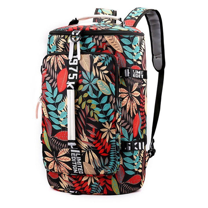 Раница за пътуване, GOGOU®, полиестер, 3 начина за носене, 50 x 30 x 26 cm, червена