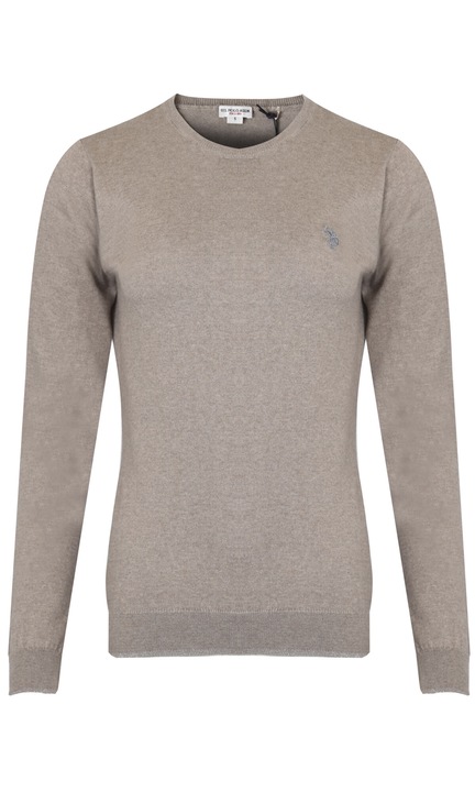 Pulover de dama - U.S. POLO ASSN. - Model #MEG 373 - maro deschis, Maro deschis, XS