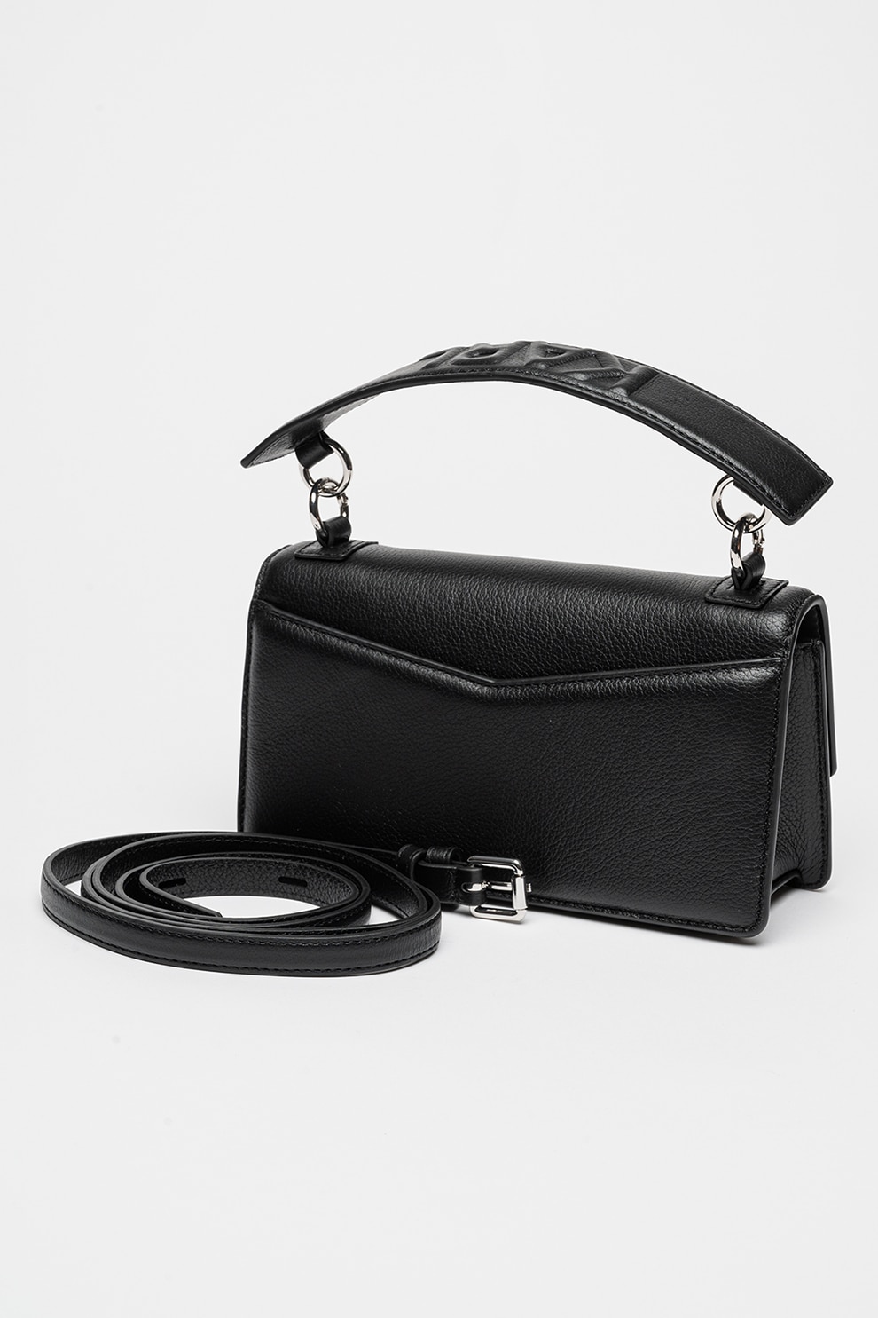 Karl Lagerfeld, Geanta crossbody din piele Seven, Negru - eMAG.ro