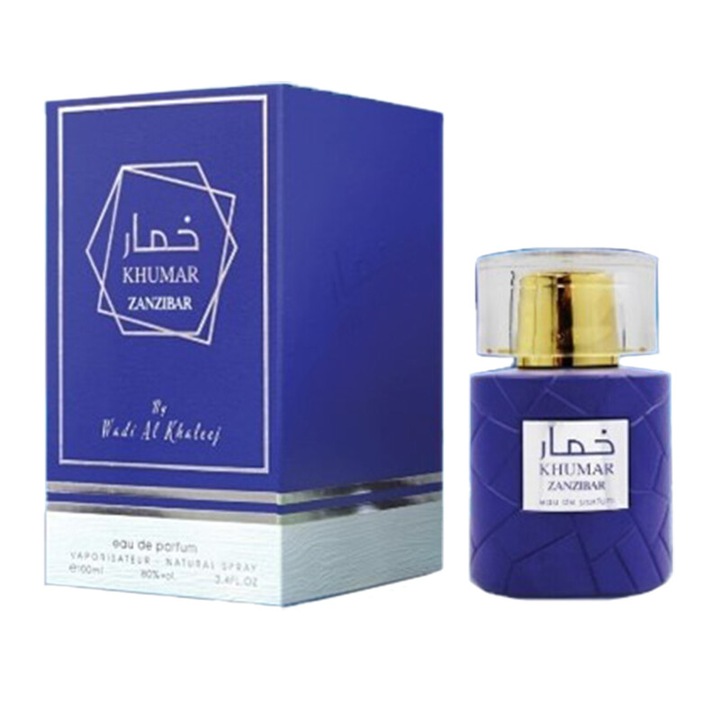 Apa de parfum arabesc, KHUMAR ZANZIBAR, Barbati, 100 ml