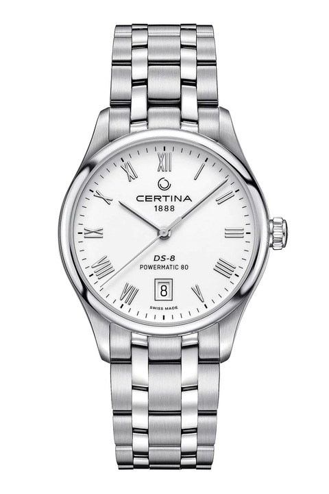 Certina, Автоматичен часовник от неръждаема стомана, Сребърен