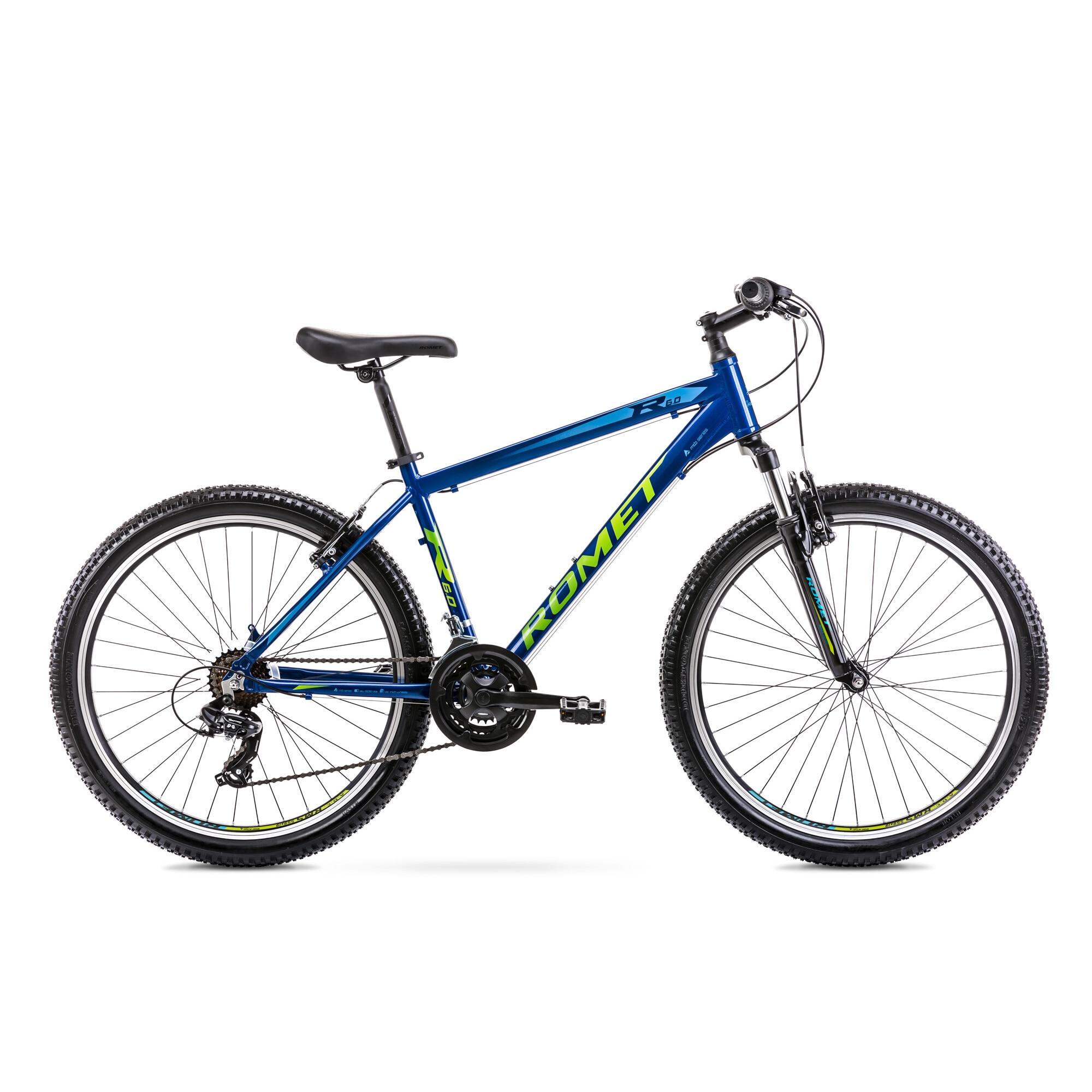 Bicicleta montana Romet Rambler 6.0, 21 viteze, 26 inch, albastru