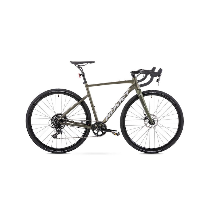Romet Boreas 2 чакълен велосипед, алуминий, 28 инча, 52 см, графитено зелен