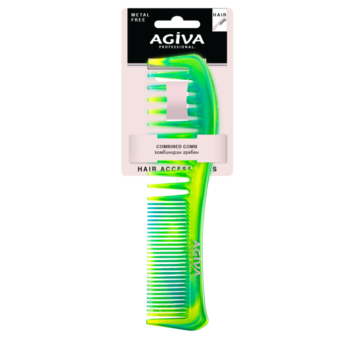 Pieptene de par, Agiva, Verde