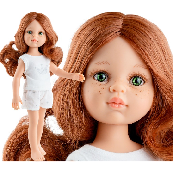 Paola Reina Cristi baba 13219, 32 cm, nyári pizsama, karamell vinil