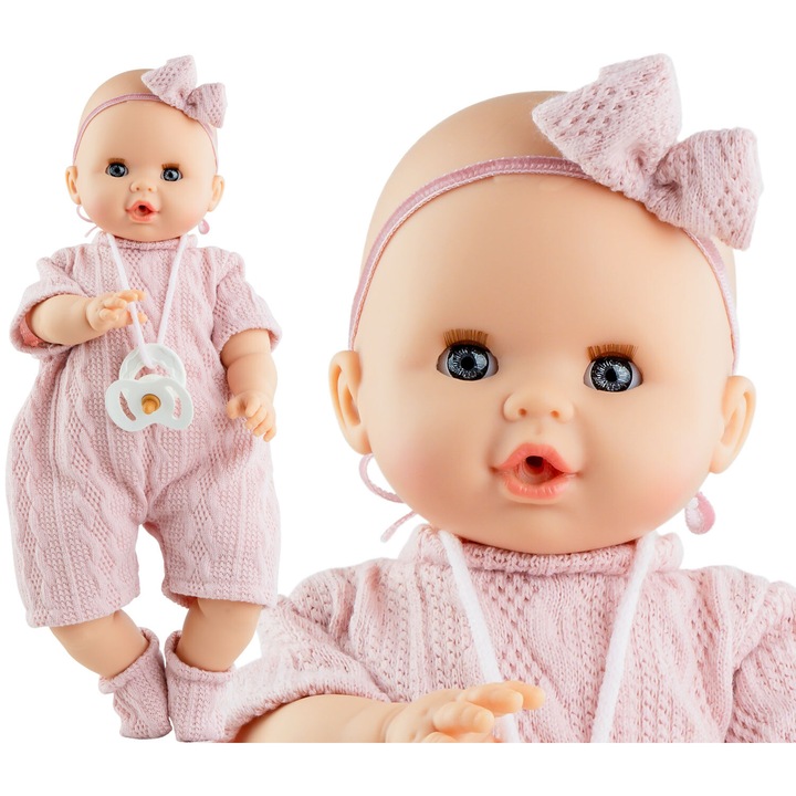 Papusa interactiva, Paola Reina, Sonia 08029, 36cm, cu accesorii, parfum de vanilie, multicolor