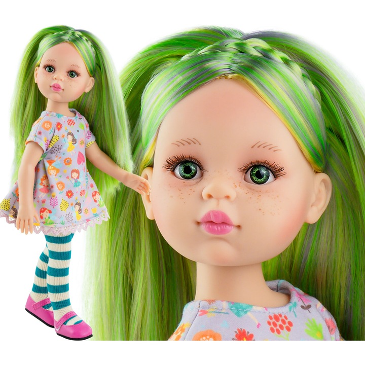 Кукла Paola Reina Sory 04530, 32 см, рокля, чорапи, обувки, елегантна кутия