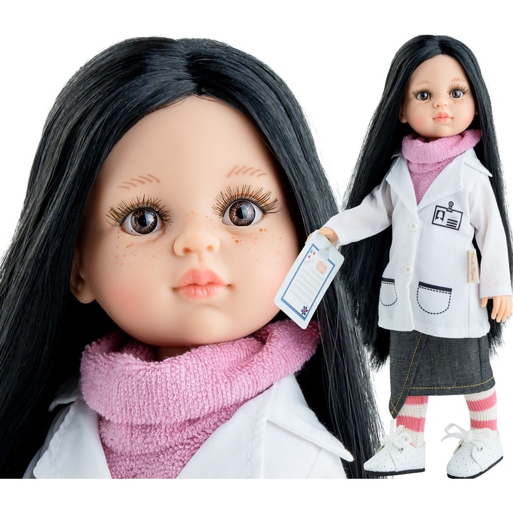 Papusa Estela Cientifica 04662, Paola Reina, 32cm, vinil, set cu accesorii