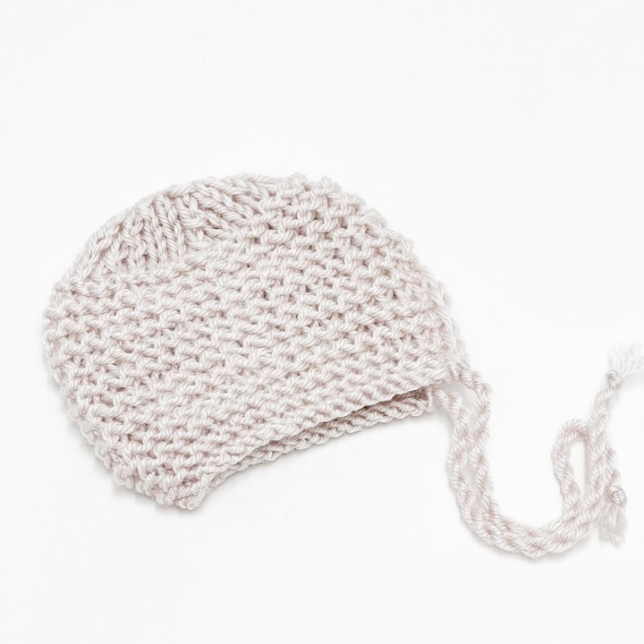 Kötött sapka Miniland babához 32cm gyapjú