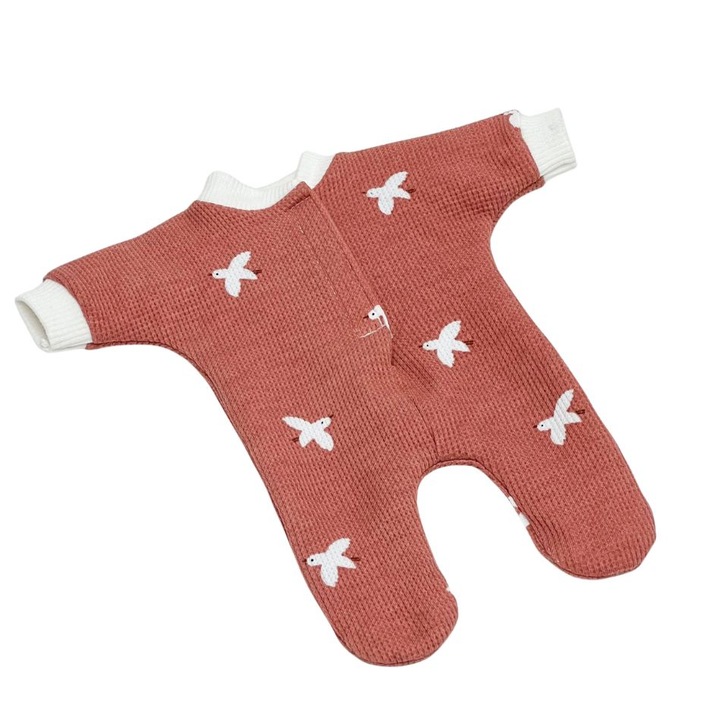 Overall babáknak, Przytullale, pamut anyagú, Minikane 28 cm/Miniland 32 cm babákhoz