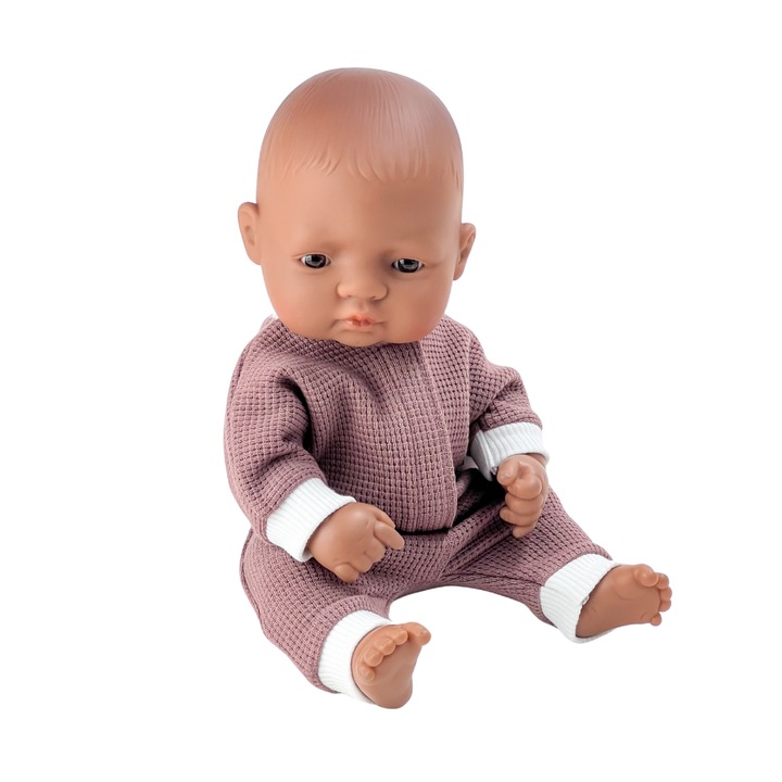 Overall Przytullale babákhoz, pamut, 28cm-32cm, lila