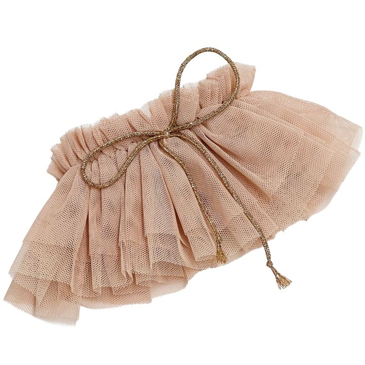 Tütü szoknya babáknak, Miniland, 38cm, barna