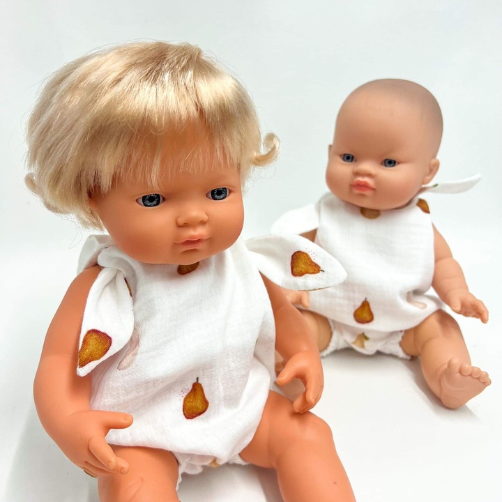 Baba kombiné, Przytullale, fehér, 38x34cm