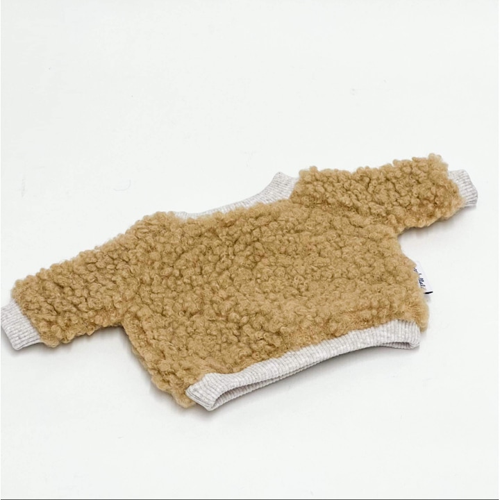 Суичър Шерпа за кукла Miniland, Paola Reina, Minikane, бежов комплект