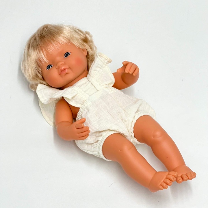 Гащеризон за кукли, Przytullale, 38 см, кремав