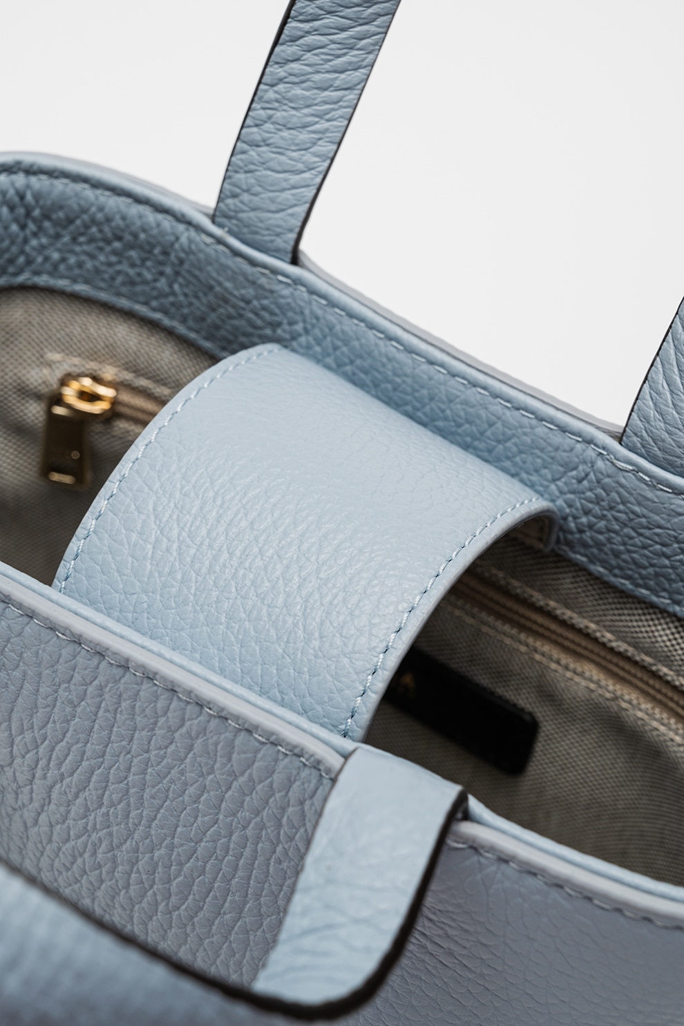 Furla, Geanta tote de piele Sfera, Albastru lavanda