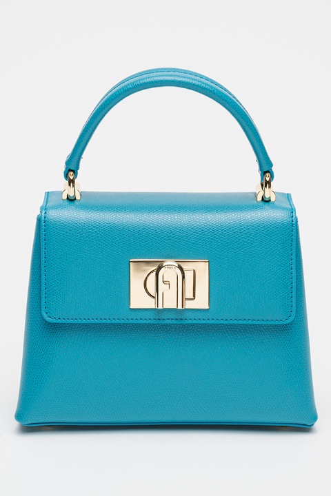 Furla, Geanta crossbody din piele 1927, Albastru royal